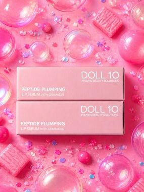 DOLL 10 -Peptide Plumping Lip Serum w/ ceramides—Juicy Coconut & Juicy Berry NEW